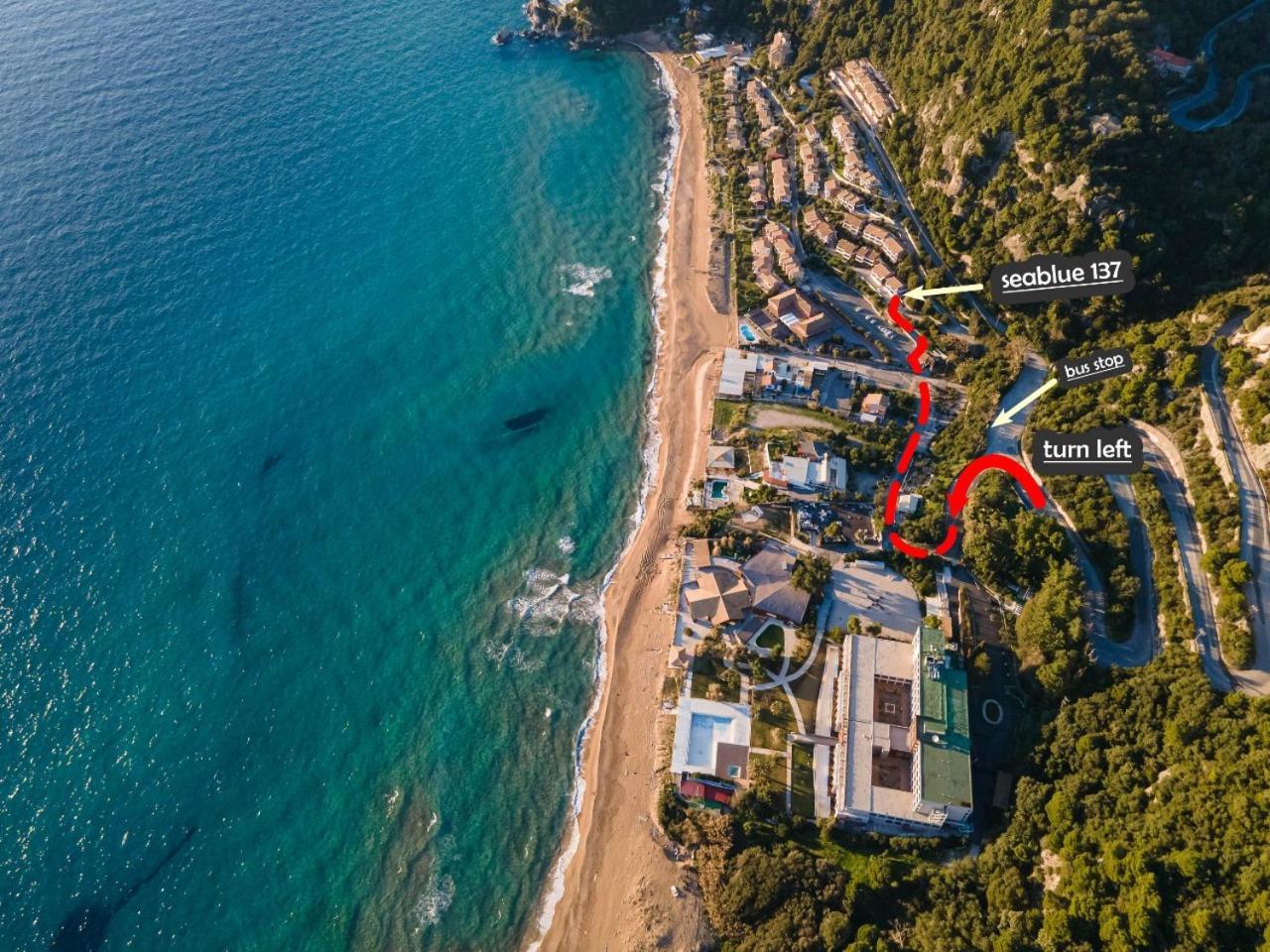 Seablue 137 Corfu Glyfada Apartment Luaran gambar